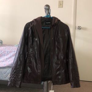 Tanming PU Leather Jacket
